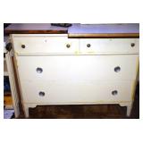 Painted Wood Dresser - 21 x 36 x 40