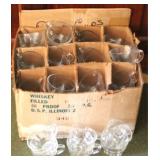 Box of Assorted Glass Punch Cups