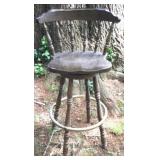 Wood Chair/Stool - 42 x 23 x 17