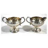 Sterling Weighted Creamer & Sugar Set