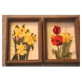 2 Framed Yarn Art pieces