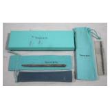 Tiffany & Co. Sterling Ballpoint Pen w/ Bags & Box