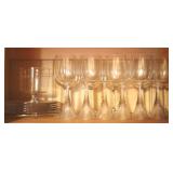 Shelf Lot of Assorted Glassware