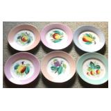6pc Fruit Plates - 8" round