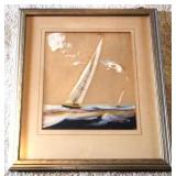 Oil on Board Framed, signed - 16.5 x 19.5