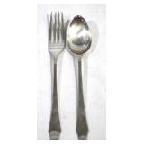 English Hallmarked Spoon & Fork - Silver