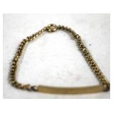 1/20 12k Yellow Gold ID Bracelet