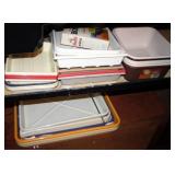 Lot of Assorted Plastic Trays
