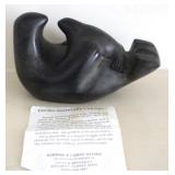 Soapstone Carved Seal - signed w/ paper