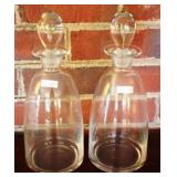 Toscany Crystal 2pc Decanter Set - 13" tall