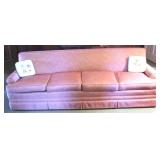 Vintage Extra Long Sofa w/ embroidered pillows