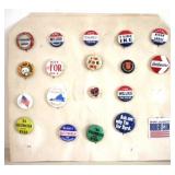 Lot of Assorted Vintage Political Pins