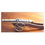 Brass Cannon Figure - 14" long