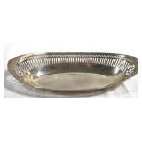 Sterling Pierced Oval Bowl