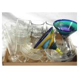 Assorted glassware