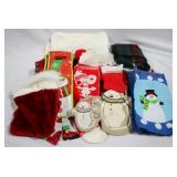 Assorted Christmas linens & more