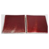 2 Ceramic trivets, 7.5 x 7.5