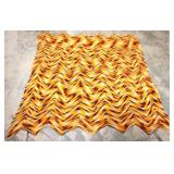 Vintage Afghan Blanket 5x6 ft