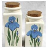 2 Emerson Greek Canisters 8x6.5"