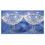2 Fostoria American Low Sherbets