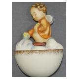 Vintage Hummel Angel Cloud Holy Water Font