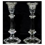 Pr Crystal Candlesticks 8.5"
