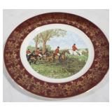 Royal Falcon Hunt Scene 9.75" plate