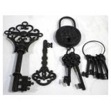 Decorative metal locks & keys