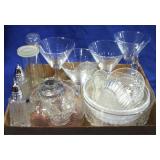 Tray Lot of Assorted Glassware