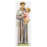 St Anthony of Padua Ceramic Figurine 11.5"
