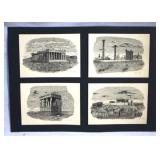 Set of Small Etchings - 5.5 x 4