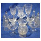 Assorted glassware