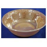 Fire King Peach Lustre Laurel Leaf Bowl