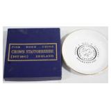 Crown Staffordshire 4" Plate w/ Box