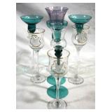 Assorted Colored/Clear Glass - 8pcs
