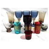 Lot of Assorted Colored Glass - 14pcs