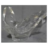 Glass Swan Bowl 4.5x8x7
