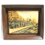 Framed Print Blue Ridge Train Station