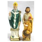 2 Religious Figurines 8"