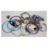 Assorted costume jewelry