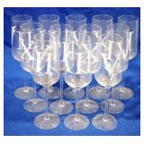 12 Glass Stemware 10" tall