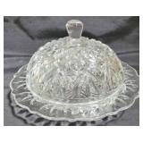 Glass Butterdish - 7" round