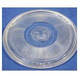 Vintage Glass Cake Platter 12.5"