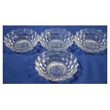 4 Fostoria American 5.25" bowls