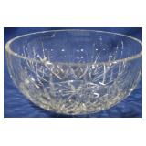Pressed Glass 9" Crystal Bowl