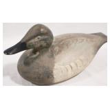 Plastic Duck Decoy, damaged underneath