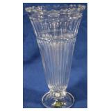 Shannon Crystal Large Trumpet Vase, 11"
