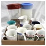 Lot of Assorted Coffee Mugs & More