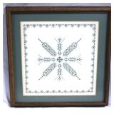 Framed Needlepoint - 17 x 17