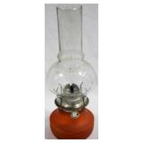 Vintage Oil Lamp, 12.5"